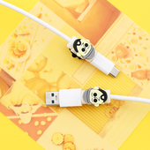 适用OPPO卡通数据线保护套R17 A9X ACE充电器线防折断防护Reno套