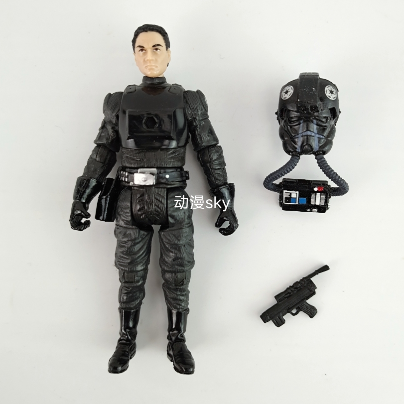 星球大战TVC帝国飞行员钛战机驾驶员3.75寸可动人偶兵人玩具模型A