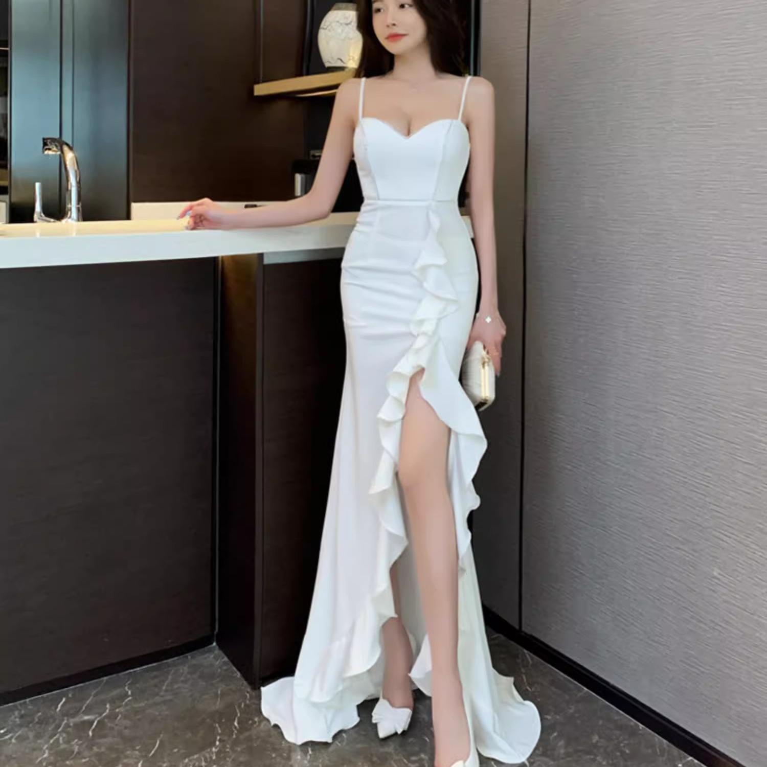 性感显瘦气质连衣裙技师工作服