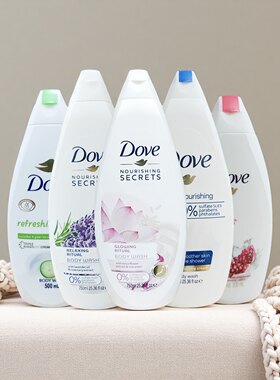 效期到27年7-28年5月~保税区正品海外版DOVE多芬沐浴露750ml/1L