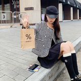 小香风毛呢外套女新款复古轻奢气质短款显瘦，女装短外套，韩秀
