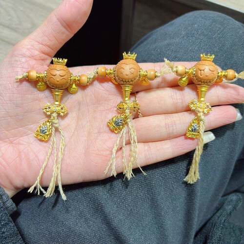 猴头拉布布女王三通套装 手工diy配件手链吊坠挂件手串文玩配饰品