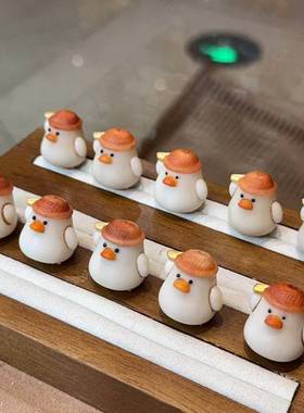 象牙果根付元宝鸭diy配件手工编织手绳手链吊坠挂件手串文玩配饰