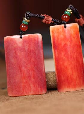 正宗骆驼骨平安无事牌吊坠挂件把件天然驼骨玉化骨牌文玩直播