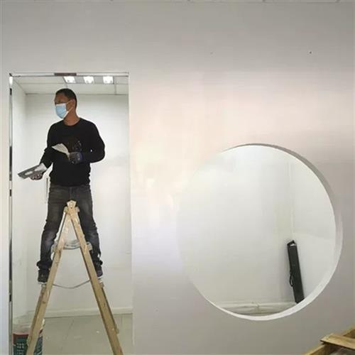 上海轻钢龙骨石膏板隔墙矿棉板洁净板吊顶厂房办公室装修上门安装