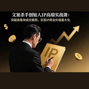 文案杀手创始人IP高端实战课突破高客单成交瓶颈实现商业价值最大