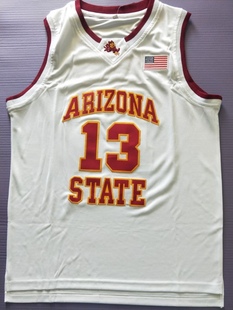 大学哈登13号白色黄色枣红色剌绣球衣篮球服