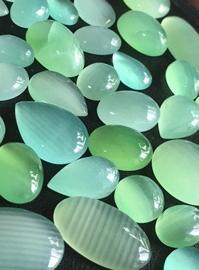 裸石戒面圆形水滴绕线无孔吊坠