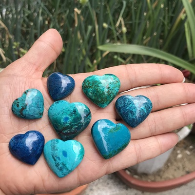 爱心!天然凤凰石双/单面裸石