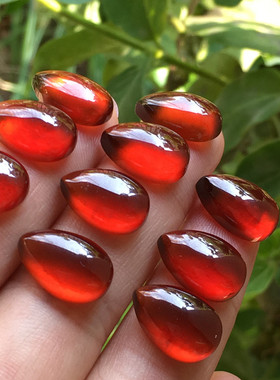 水滴天然石榴石无孔耳坠锁骨