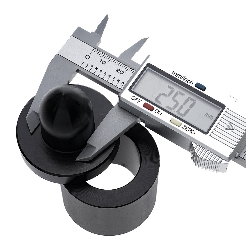 手工皮具工具植鞣皮革橡果圆皮铃铛模具铝合金氧化黑色皮雕皮艺