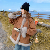 新款 29号出 2B110-3733-P225-K358 焦糖色毛毛外套,女装短外套,浙宝290A, 新款 29号出 2B110-3733-P225-K358 焦糖色毛毛外套,女装短外套,浙宝290A,