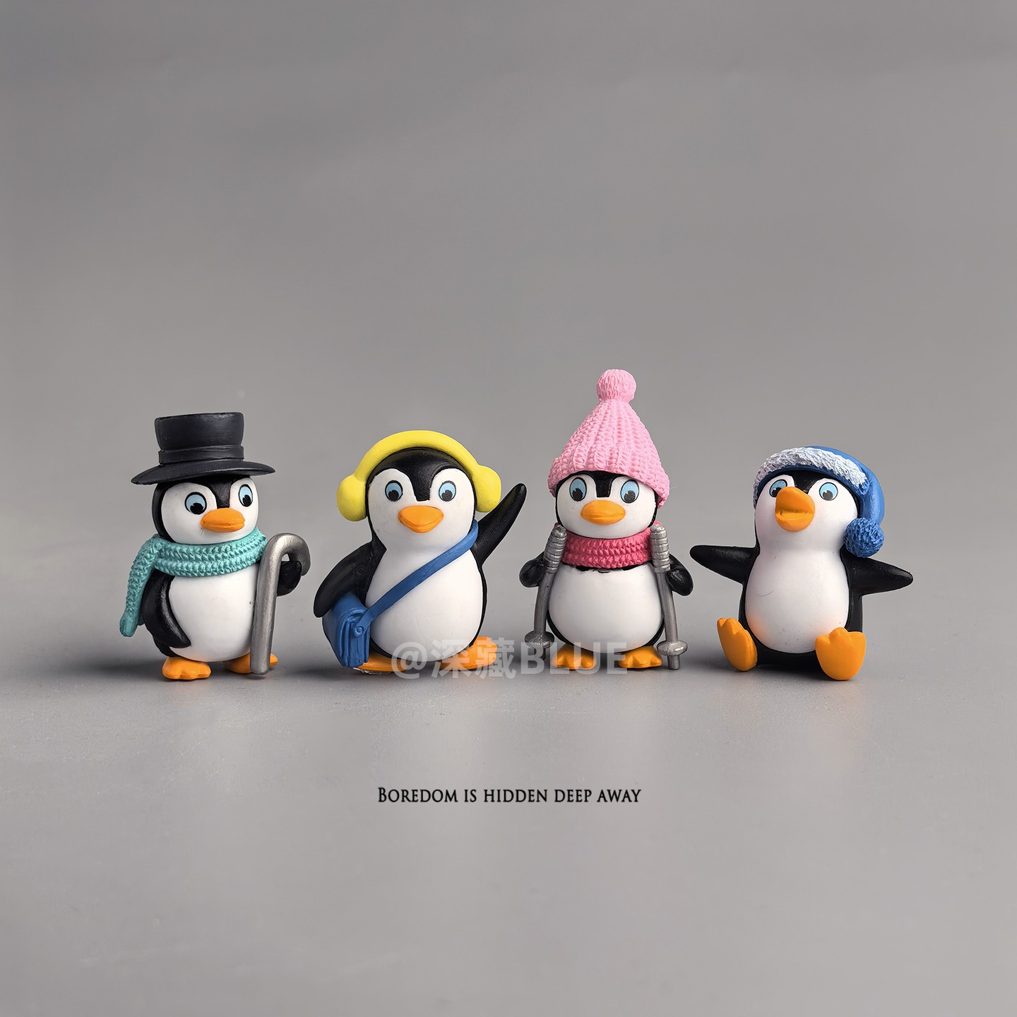 无聊了，可爱企鹅治愈心情摆件