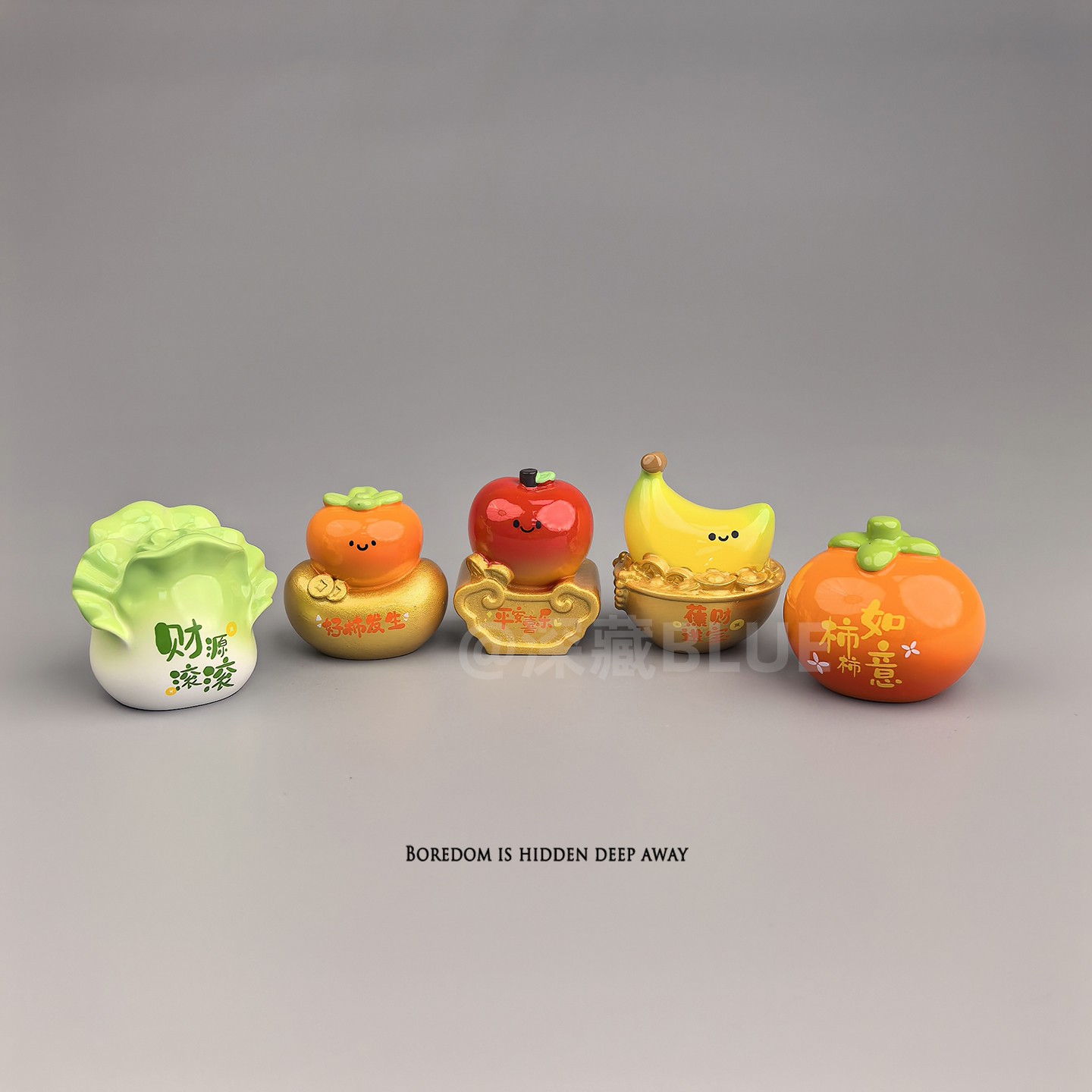 治愈招财仿真小摆件桌面工位摆件