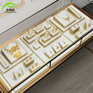 高档珠宝首饰展示架黄金手镯耳环项链吊坠戒指展示道具柜台陈列架