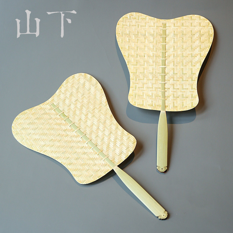 安吉手工竹编芭蕉扇中式古风扇子仿古竹扇夏季圆扇子古典把玩团扇