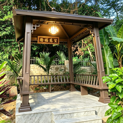 天裕成铝合金凉亭防腐防晒不褪色