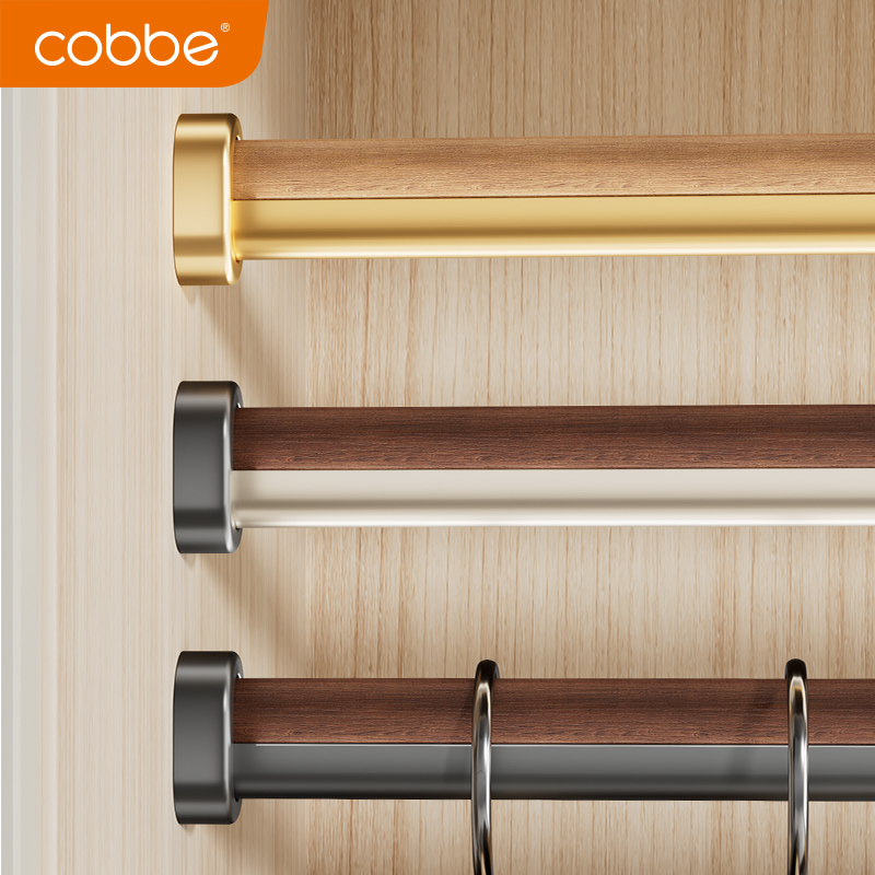 衣柜加厚挂衣杆+实木高承重