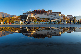 西藏布达拉宫色达羊湖羊卓雍错自然风景海报定制卧室装饰画B404C