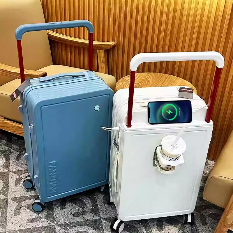 小清新宽拉杆行李箱女孩大学生密码箱儿童旅行箱女童20寸登机皮箱