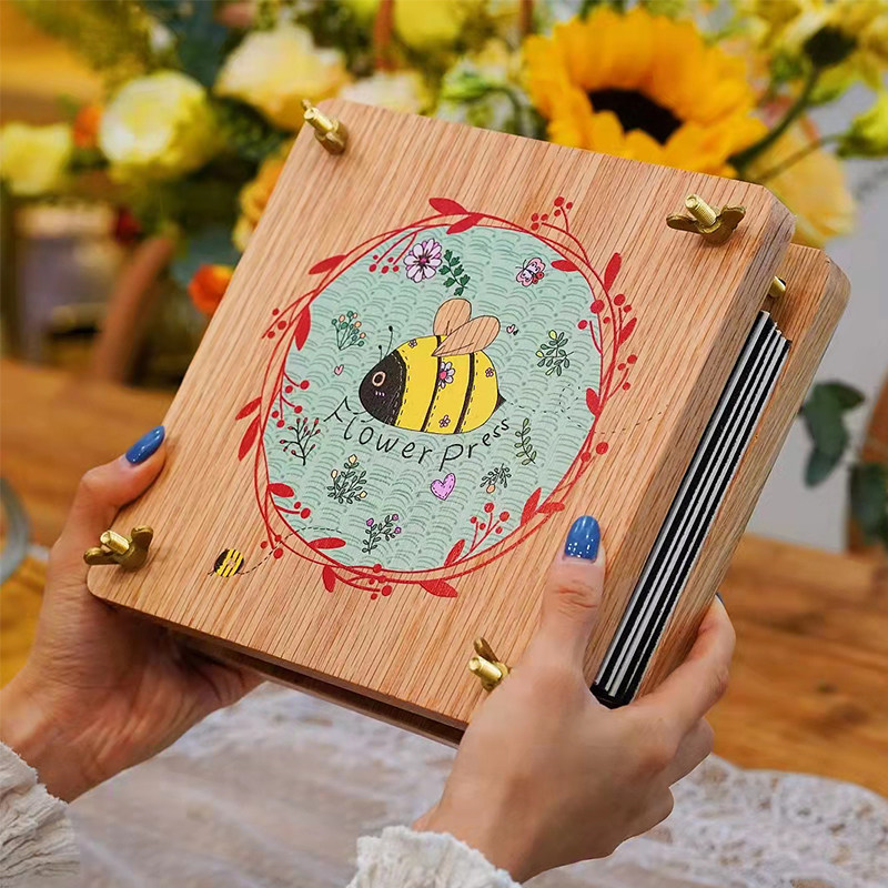 ins风定制手工永生花diy干花材料包压花器压花板植物标本制作工具