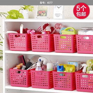 日本进口橱柜书柜整理盒 塑料收纳盒 零食化妆品桌面抽屉收纳筐
