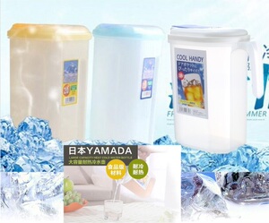 日本进口大容量凉水杯冷水壶塑料耐热保鲜饮料冷水壶果汁壶凉水壶