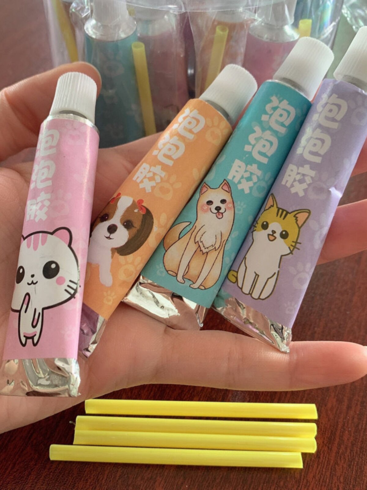 BUBBLE GLUE NOSTALGIC TOYS AT SCHOOL GATE CHILDRENS DAY GIFT TOYS BLOWING GLUE FOAMING GLUE BLOWING BILLY BLOWBALL
