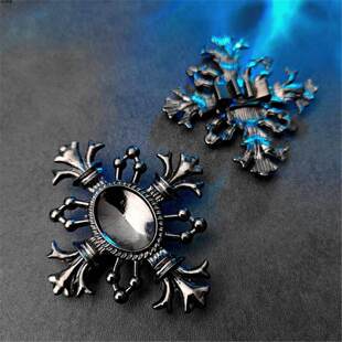 DIY暗黑色系挂枪色老鹰十字架徽章扣配件枪黑潮流波洛领带扣配件