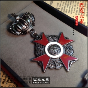 【天狼星】欧美韩版英伦复古金属皇冠勋章胸针别针胸章徽章brooch