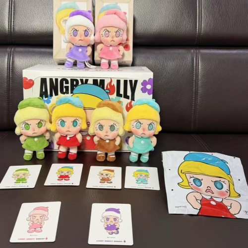 Anger Molly 原火毛绒挂件玩具茉莉自制20周年限定款黑色茉莉女孩