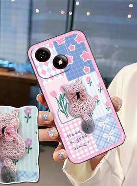 适用中兴A35E/ZTE Blade A35E手机壳软壳情侣创意散热防尘布贴3D