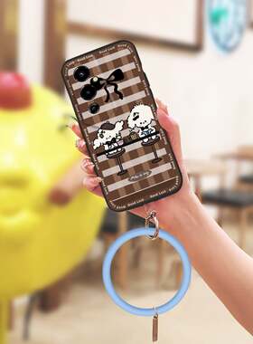 适用Tecno Pova4 Pro/传音LG8n手机壳散热动漫挂手腕可爱创意质感个性新款液态青春奢华软壳手环男女款圆环