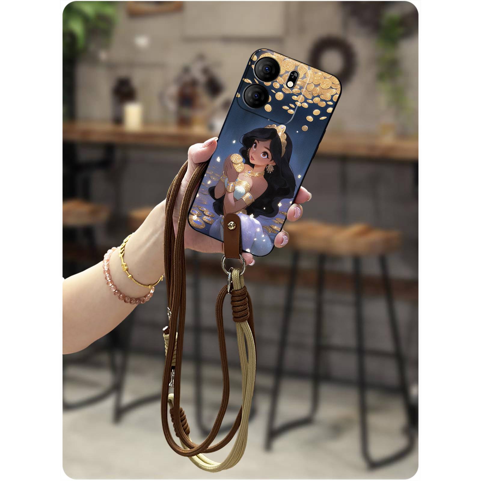 适用BLU View5手机壳潮流斜跨新款硅胶质感Q版全包边创意可爱