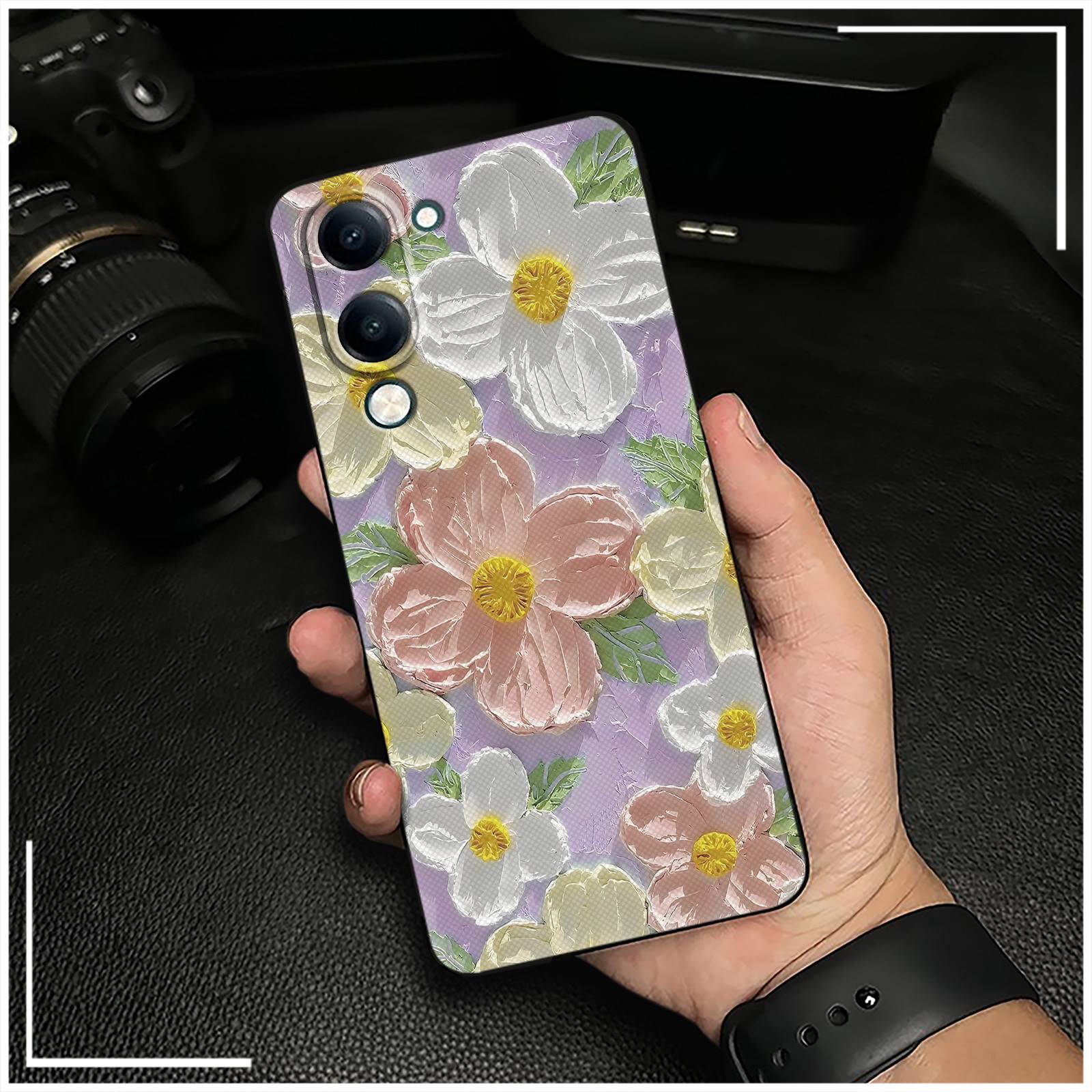 适用VIVO Y29T/Y19S GT/IQOO Z10 Lite 5G手机壳奢华油画涂鸦女