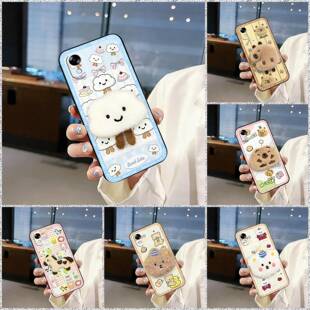 适用中兴A601ZT/Kantan Smartphone5手机壳趣味刺绣纯色3D立体情侣硅胶动漫新款简约个性搞怪布贴卡通散热