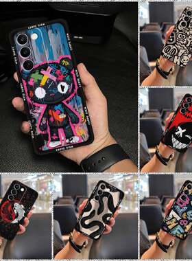 适用1+Nord CE6Lite 5G/Realme Narzo100 Lite 5G手机壳全包边卡通男女款硅胶新款潮流创意CP动漫简约搞怪