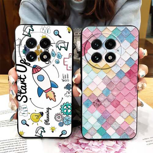 适用1+13/OnePlus13/一加13手机壳质感硅胶新款创意情侣数码女男女款简约全包边趣味个性防尘红纯色可爱动漫