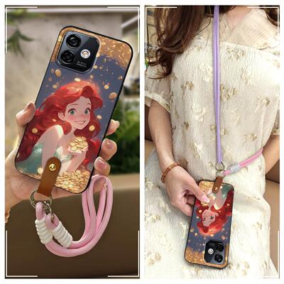 适用欧乐风Note16 Pro/Ulefone Note16 Pro手机壳质感创意卡通新款手提可爱青春全包边女款斜跨挂脖腕带数码