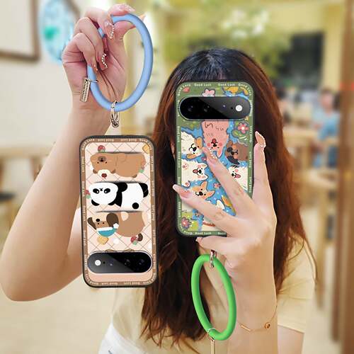 适用谷歌Pixel11 Pro XL/Google Pixel11 Pro XL手机壳个性可爱新款青春动漫防尘软壳硅胶手环挂手腕奢华散热