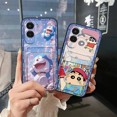 适用小米Poco M7 4G/M7 Plus 5G手机壳男女款新款身份证插卡涂鸦