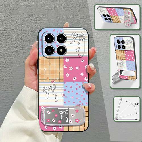 适用红米K90/小米Poco F8 Pro 5G手机壳全包边青春卡通防尘补妆镜硅胶数码化妆镜镜子散热情侣搞怪男女款潮流