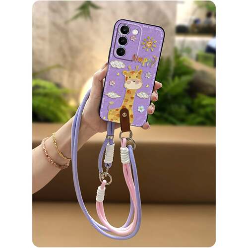 适用1+Nord CE6Lite 5G/Realme Narzo100 Lite 5G手机壳挂绳青春Q版数码软壳手提硅胶潮流创意防尘挂脖新款