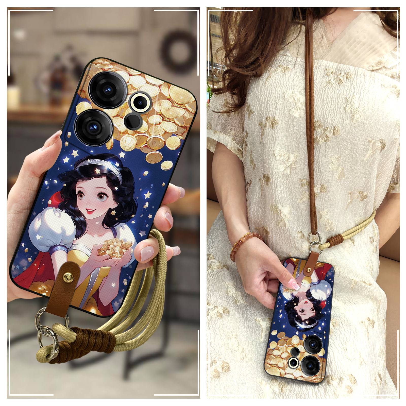 适用Tecno Camon20 Premier/传音CK9n手机壳硅胶潮流腕带女款Q版