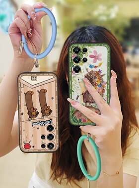 适用欧奇C61/Oukitel C61 Pro手机壳软壳手环个性男女款液态新款散热简约搞怪潮流动漫圆环奢华防尘挂手腕
