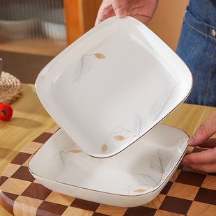2025新款 家有儿女菜盘子轻奢陶瓷家用炒菜盘高级感菜碟子轻奢好看