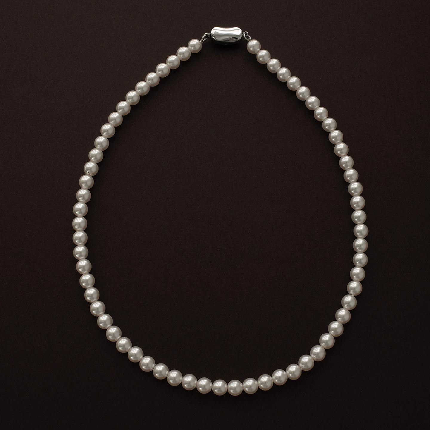 【CnHnOn脂肪商店】正圆强光珍珠百搭优雅简约经典大小珍珠项链