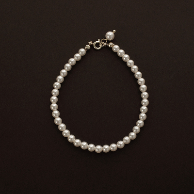 【CnHnOn脂肪商店】正圆珍珠简约百搭秀气优雅大小珍珠手链