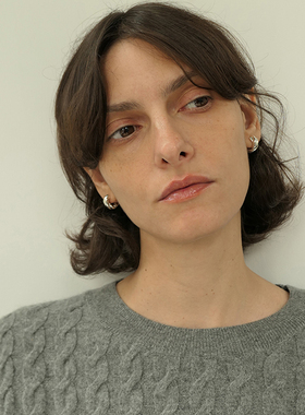 【CnHnOn 脂肪商店】Twisted Hoops 面包纽纹麻花耳圈耳环