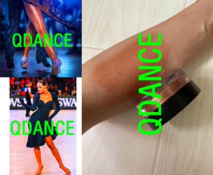QDANCE男女拉丁舞棕粉古铜色美黑棕油伴侣提亮黑油手套钻石粉比赛